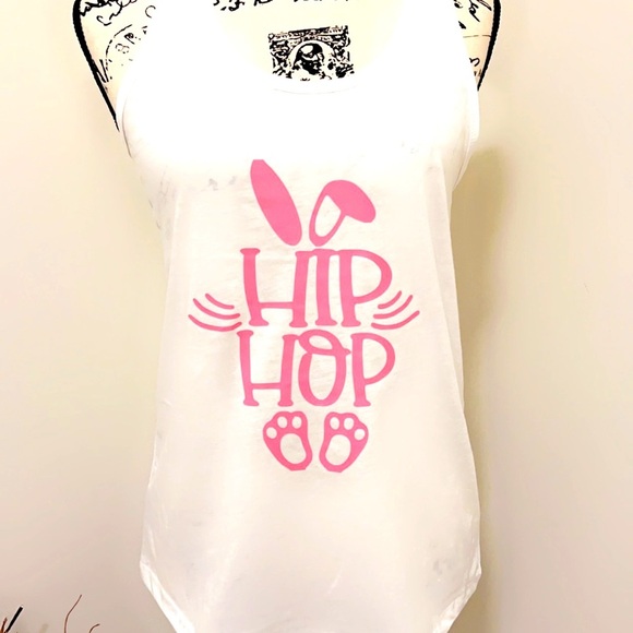 Hand Crafted Tops - DolledUp- Easter Bunny Hip Hop Women’s Top